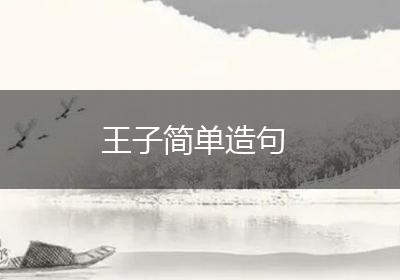 王子简单造句