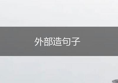 外部造句子