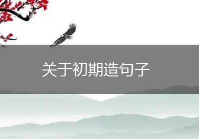 关于初期造句子