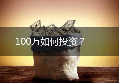 100万如何投资？