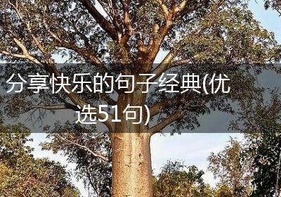 分享快乐的句子经典(优选51句)