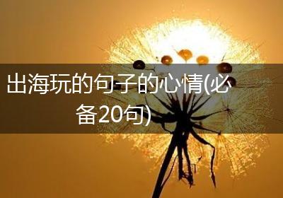 出海玩的句子的心情(必备20句)
