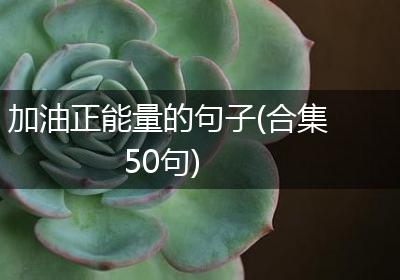 加油正能量的句子(合集50句)