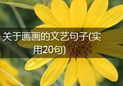 关于画画的文艺句子(实用20句)