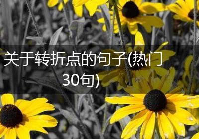 关于转折点的句子(热门30句)