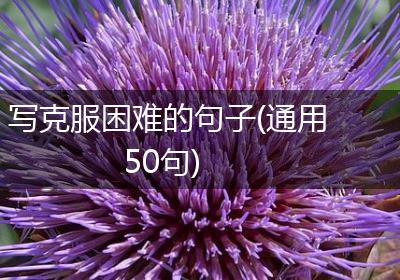 写克服困难的句子(通用50句)