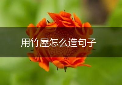 用竹屋怎么造句子