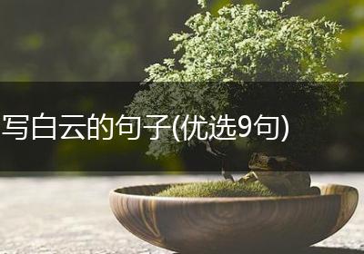 写白云的句子(优选9句)