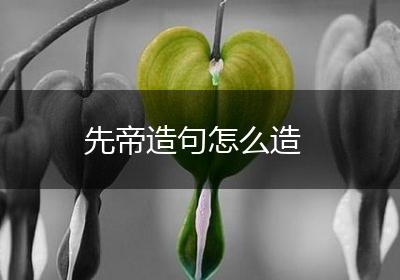 先帝造句怎么造
