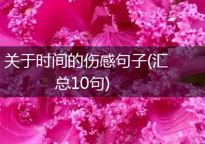 关于时间的伤感句子(汇总10句)