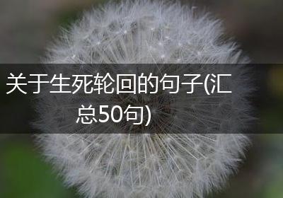 关于生死轮回的句子(汇总50句)