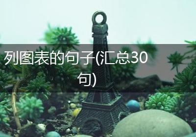 列图表的句子(汇总30句)