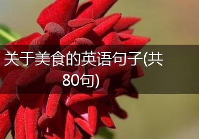 关于美食的英语句子(共80句)