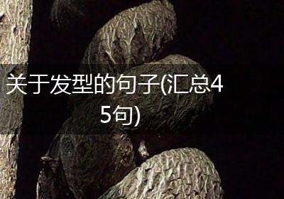 关于发型的句子(汇总45句)
