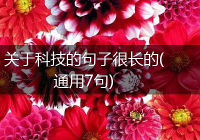 关于科技的句子很长的(通用7句)