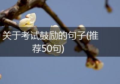 关于考试鼓励的句子(推荐50句)