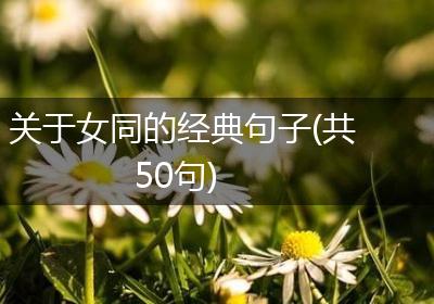 关于女同的经典句子(共50句)