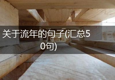 关于流年的句子(汇总50句)