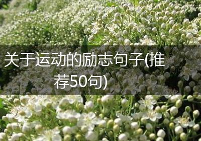 关于运动的励志句子(推荐50句)