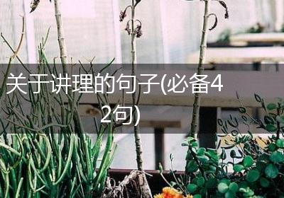 关于讲理的句子(必备42句)