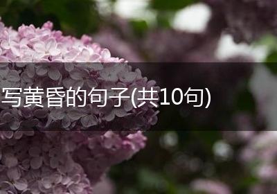 写黄昏的句子(共10句)