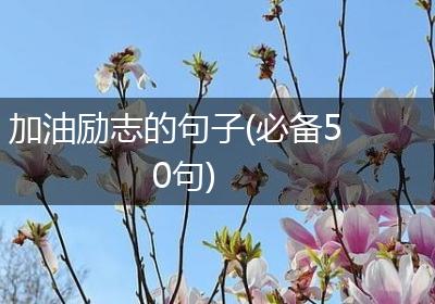 加油励志的句子(必备50句)