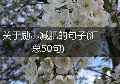 关于励志减肥的句子(汇总50句)