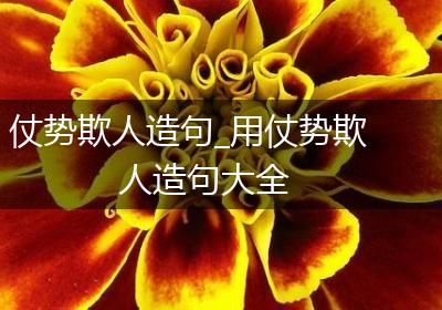 仗势欺人造句_用仗势欺人造句大全