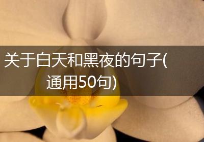 关于白天和黑夜的句子(通用50句)