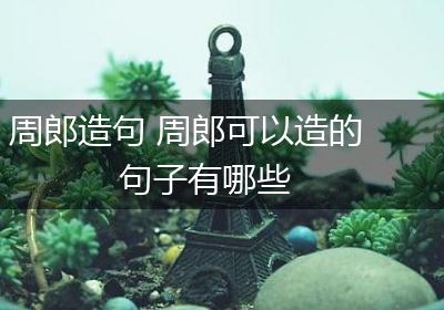 周郎造句 周郎可以造的句子有哪些