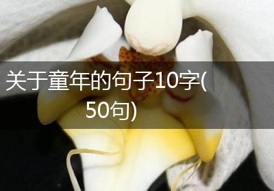 关于童年的句子10字(50句)