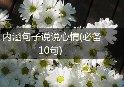 内涵句子说说心情(必备10句)