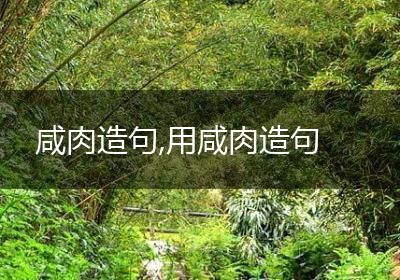 咸肉造句,用咸肉造句