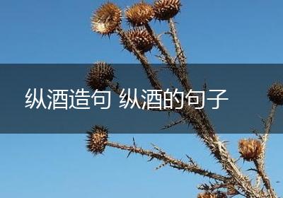 纵酒造句 纵酒的句子