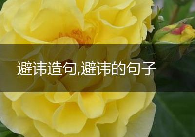 避讳造句,避讳的句子