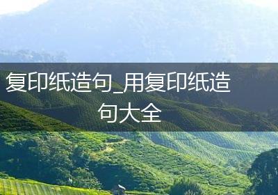 复印纸造句_用复印纸造句大全