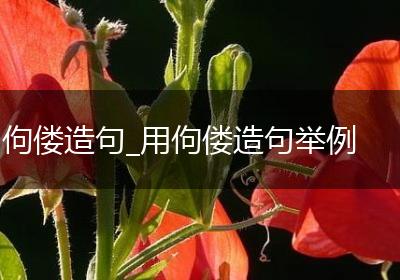 佝偻造句_用佝偻造句举例