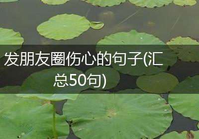 发朋友圈伤心的句子(汇总50句)