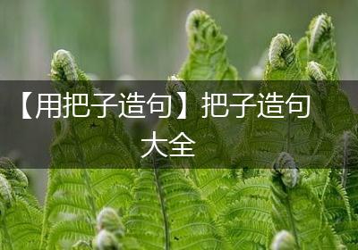 【用把子造句】把子造句大全