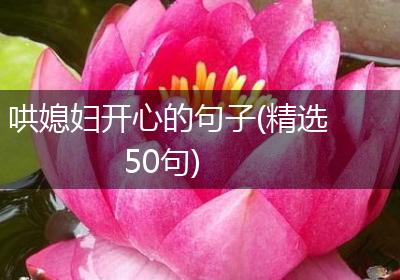 哄媳妇开心的句子(精选50句)