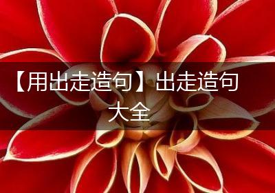 【用出走造句】出走造句大全