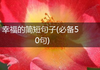 幸福的简短句子(必备50句)