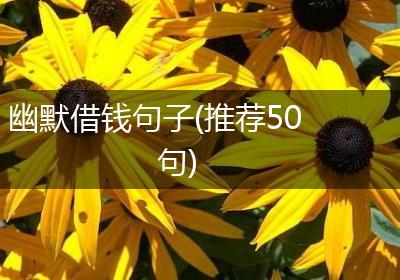 幽默借钱句子(推荐50句)
