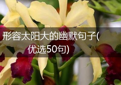 形容太阳大的幽默句子(优选50句)