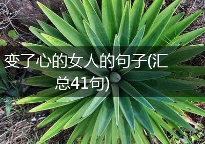变了心的女人的句子(汇总41句)
