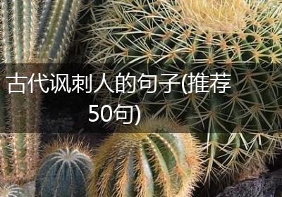 古代讽刺人的句子(推荐50句)