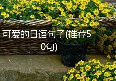 可爱的日语句子(推荐50句)