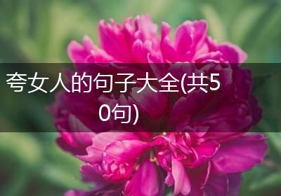 夸女人的句子大全(共50句)