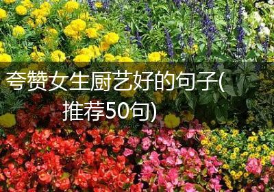 夸赞女生厨艺好的句子(推荐50句)