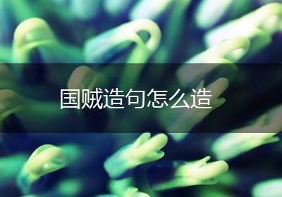 国贼造句怎么造